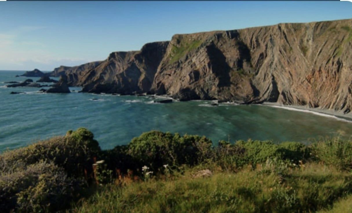 Rugged cliffs at Hartland Quay